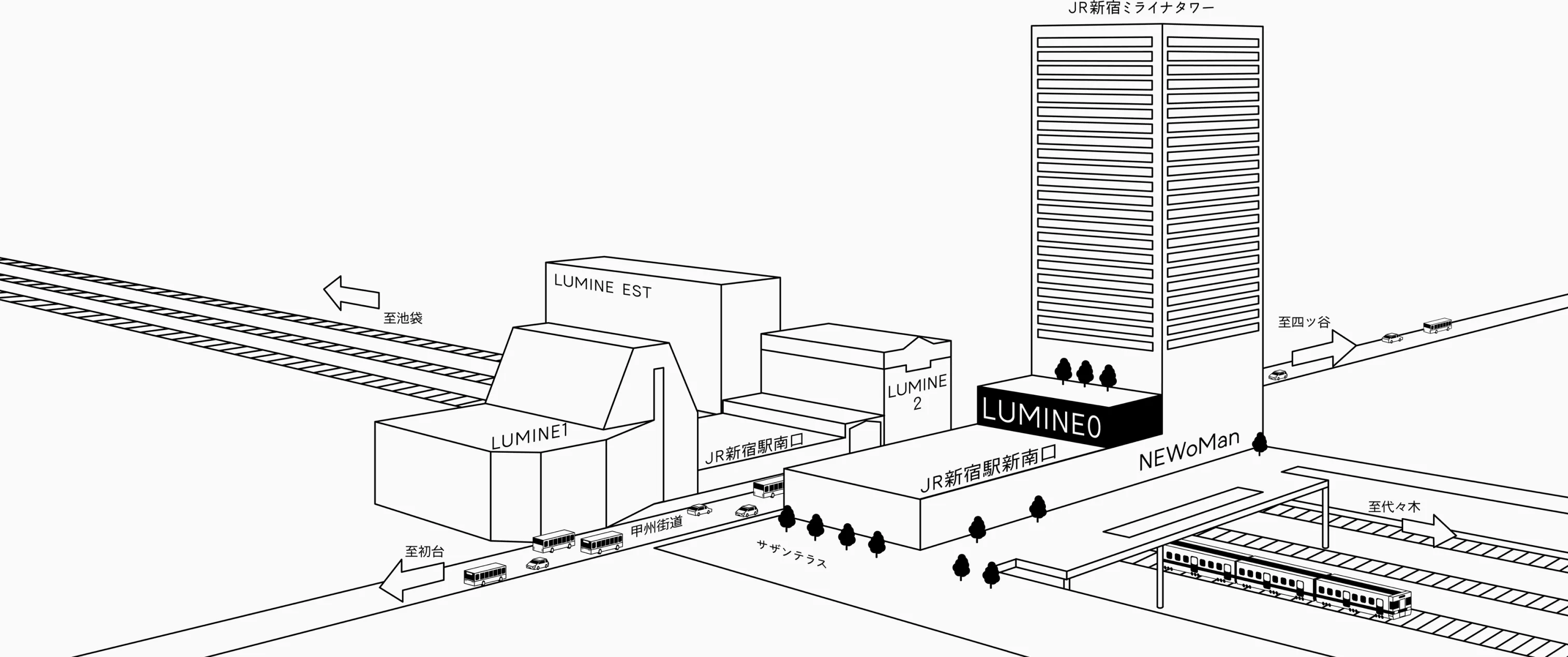 LUMINE 0〈ルミネゼロ〉イメージマップ